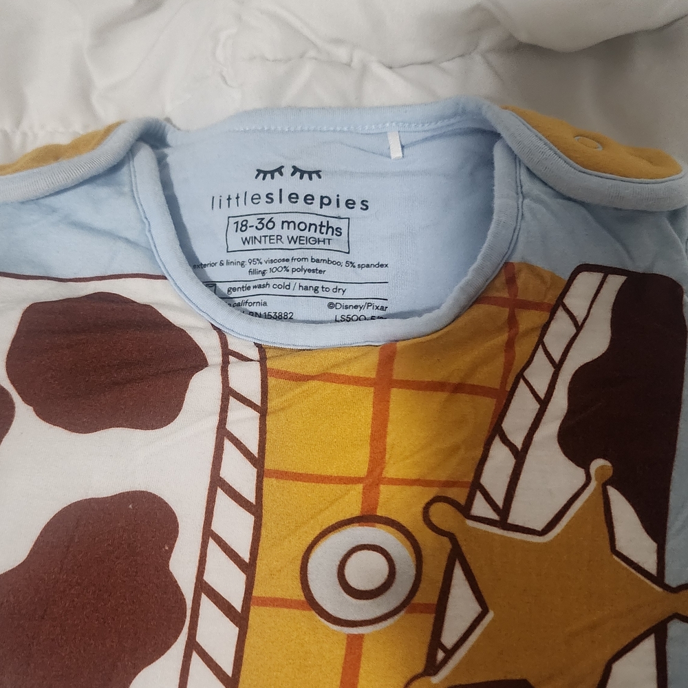 Little Sleepies Light Blue Cowboy Boot Sleep Sack - Picture 2 of 2